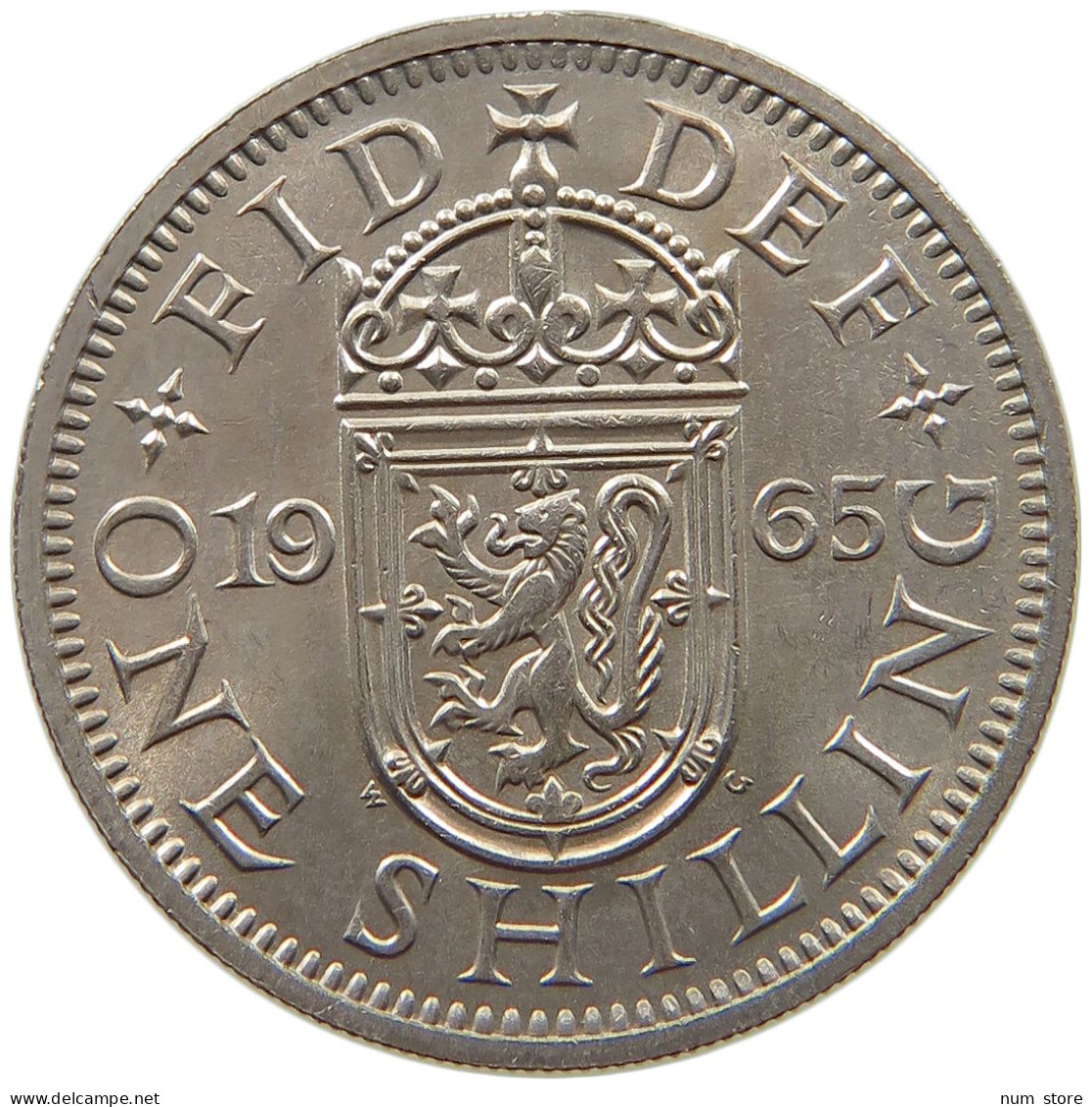 GREAT BRITAIN SHILLING 1965 Elisabeth II. (1952-) #s064 0531 - I. 1 Shilling