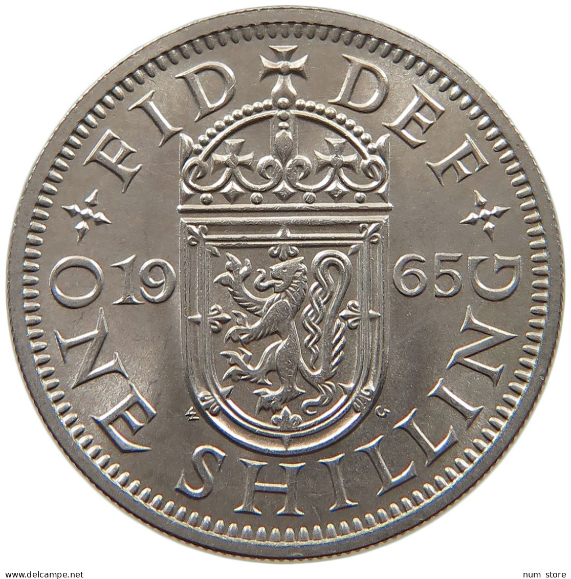 GREAT BRITAIN SHILLING 1965 Elisabeth II. (1952-) #s064 0525 - I. 1 Shilling