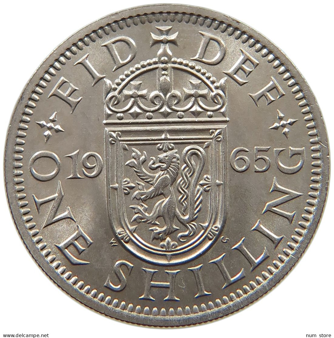 GREAT BRITAIN SHILLING 1965 Elisabeth II. (1952-) #s064 0519 - I. 1 Shilling