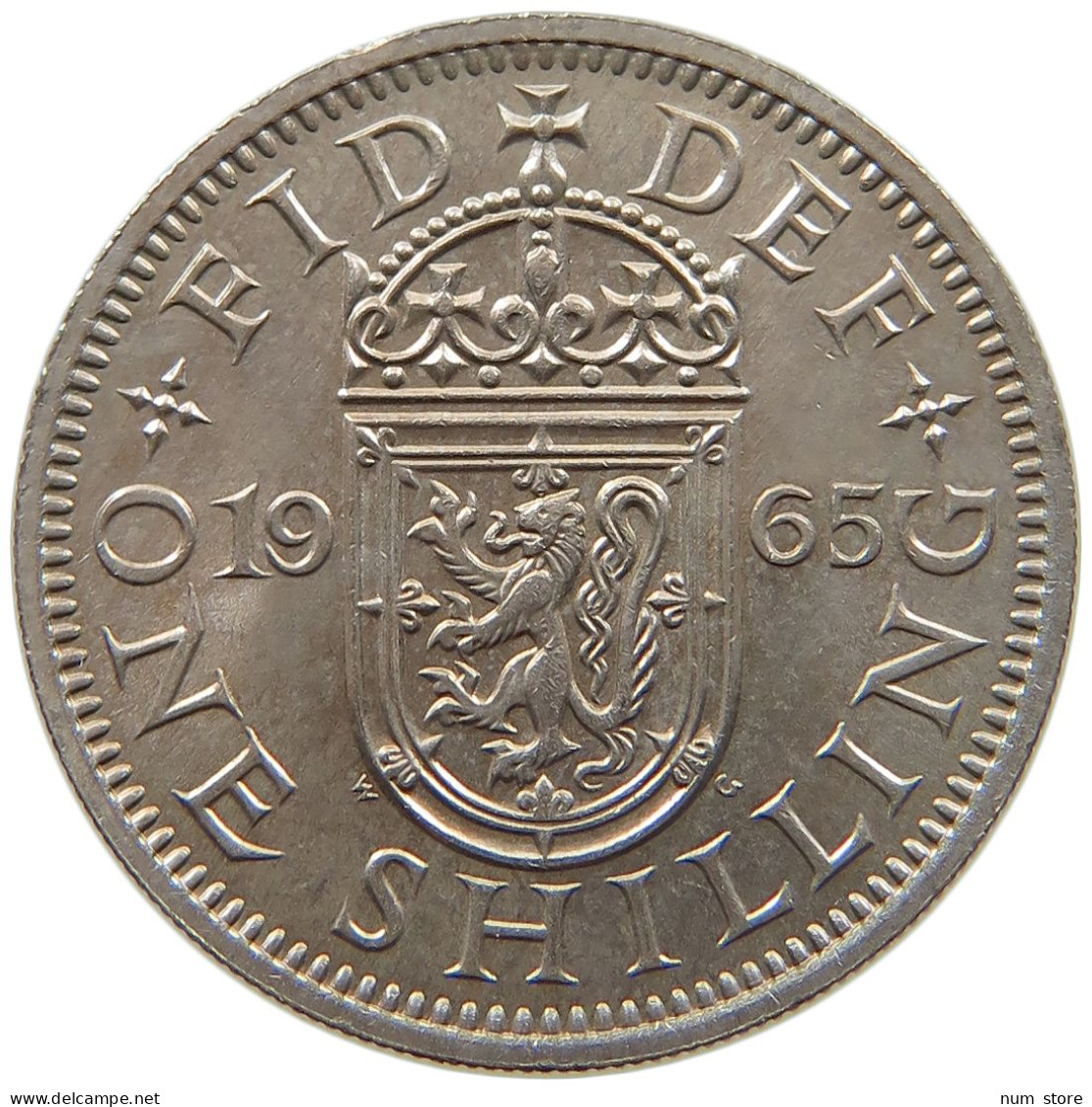 GREAT BRITAIN SHILLING 1965 Elisabeth II. (1952-) #s064 0479 - I. 1 Shilling