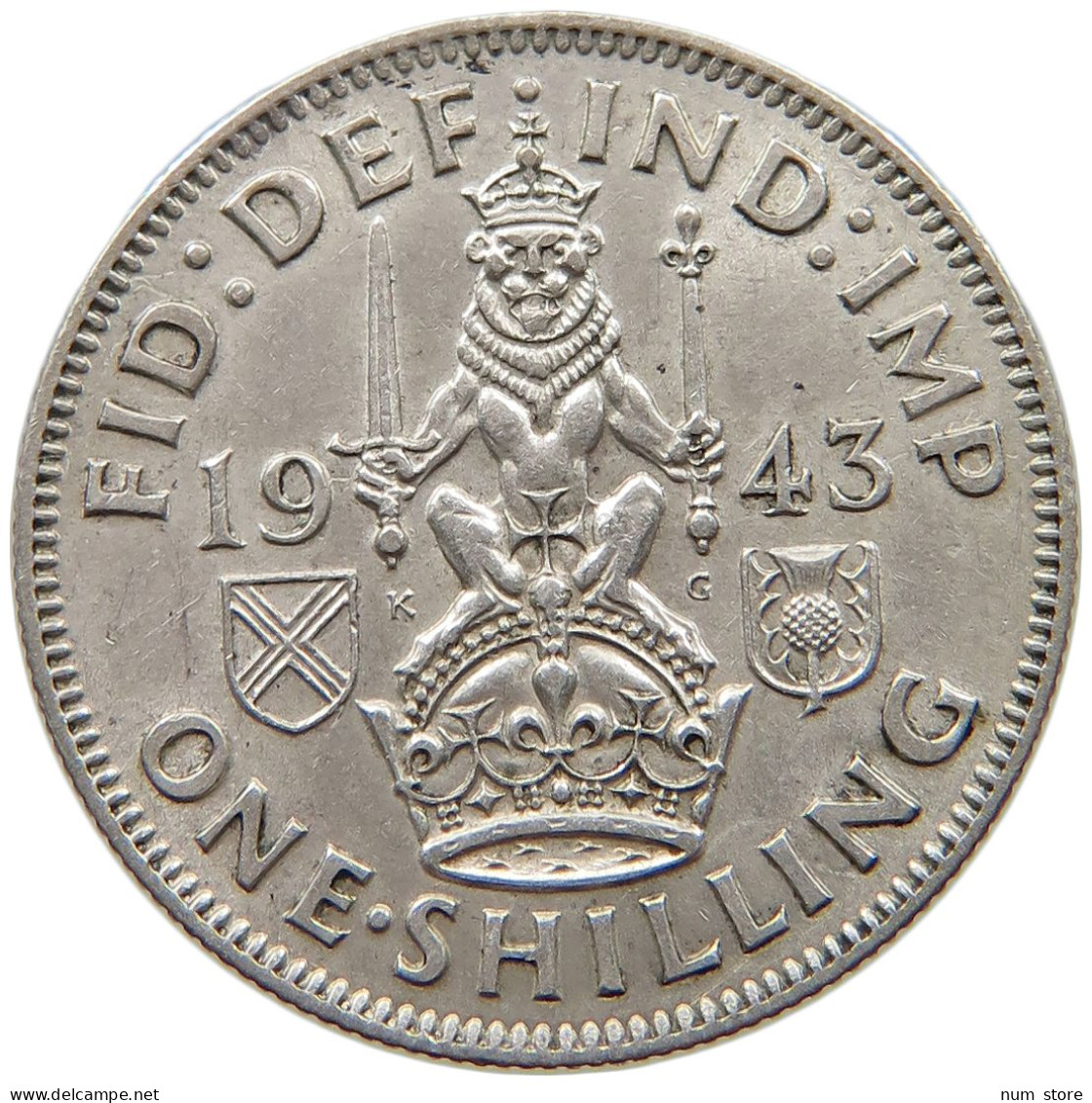 GREAT BRITAIN SHILLING 1943 George VI. (1936-1952) #a090 0889 - I. 1 Shilling