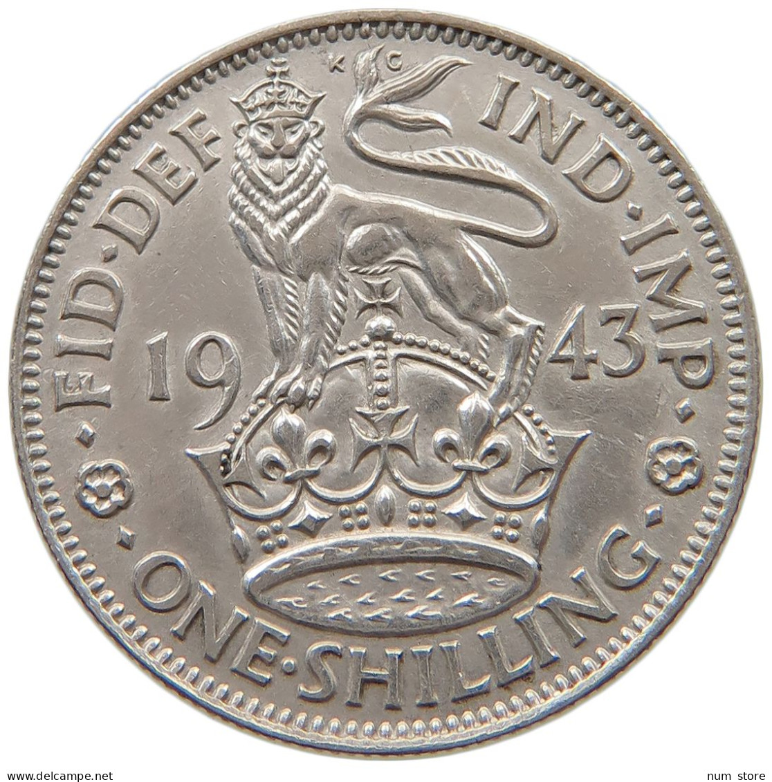 GREAT BRITAIN SHILLING 1943 George VI. (1936-1952) #a057 0387 - I. 1 Shilling