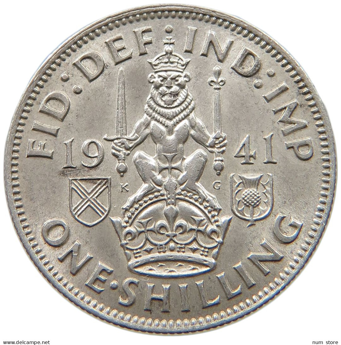 GREAT BRITAIN SHILLING 1941 George VI. (1936-1952) #a032 0843 - I. 1 Shilling