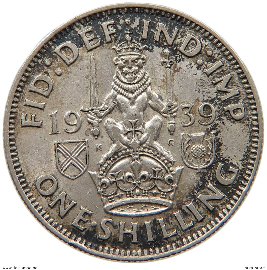 GREAT BRITAIN SHILLING 1939 George VI. (1936-1952) #s016 0263 - I. 1 Shilling