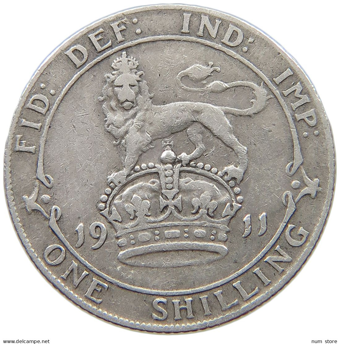 GREAT BRITAIN SHILLING 1911 George V. (1910-1936) #s078 0143 - I. 1 Shilling