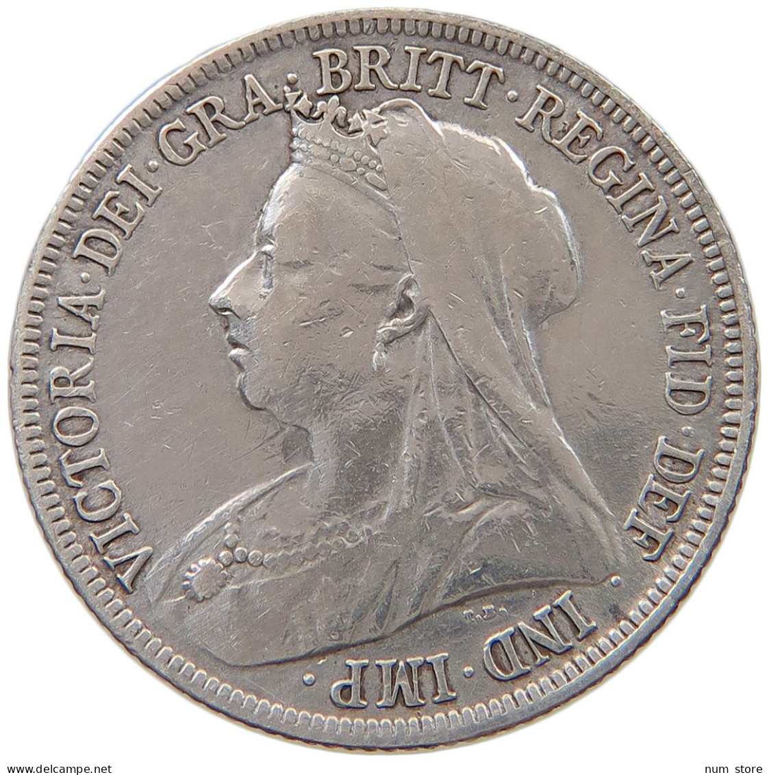 GREAT BRITAIN SHILLING 1900 Victoria 1837-1901 #t107 0337 - I. 1 Shilling