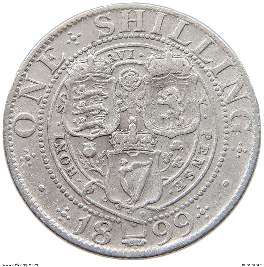 GREAT BRITAIN SHILLING 1899 Victoria 1837-1901 #t095 0309 - I. 1 Shilling
