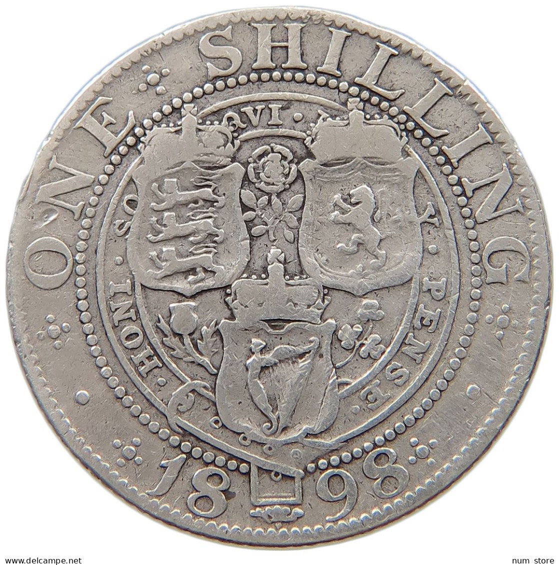 GREAT BRITAIN SHILLING 1898 Victoria 1837-1901 #a003 0363 - I. 1 Shilling