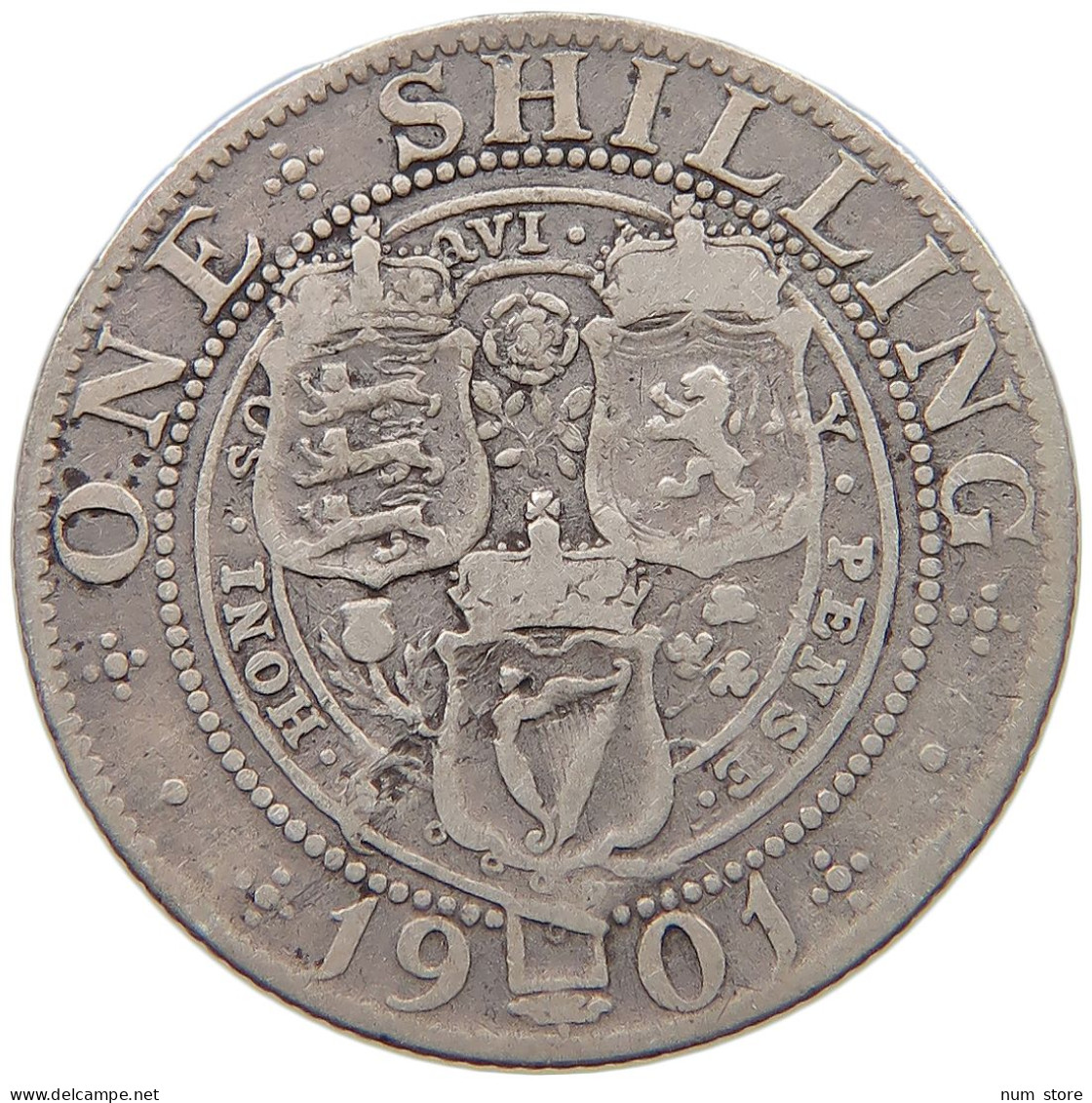 GREAT BRITAIN SHILLING 1896 Victoria 1837-1901 #c036 0287 - I. 1 Shilling