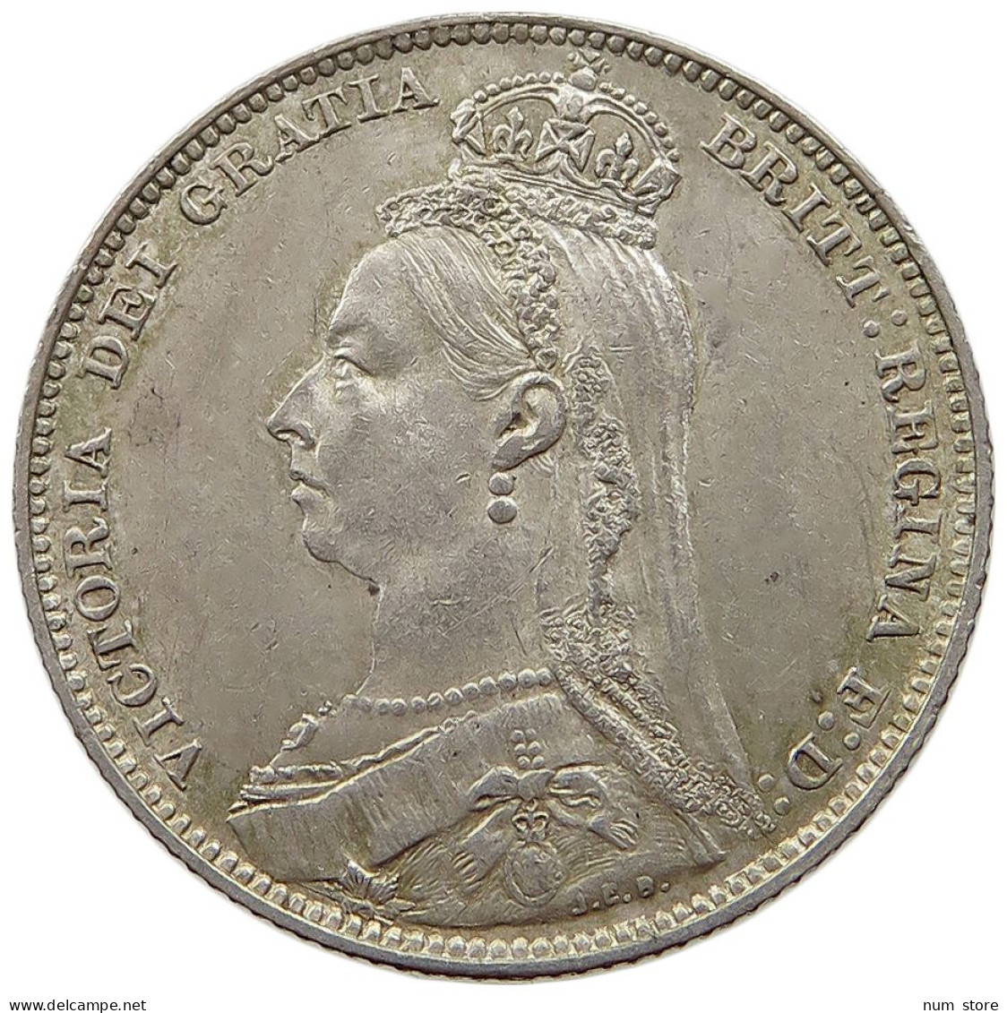 GREAT BRITAIN SHILLING 1892 Victoria 1837-1901 #t059 0059 - I. 1 Shilling