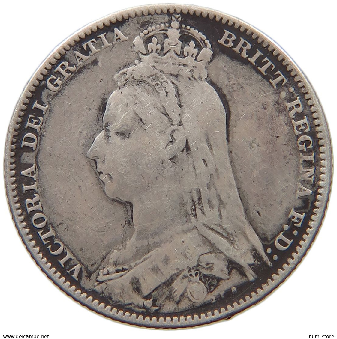 GREAT BRITAIN SHILLING 1892 Victoria 1837-1901 #c052 0197 - I. 1 Shilling