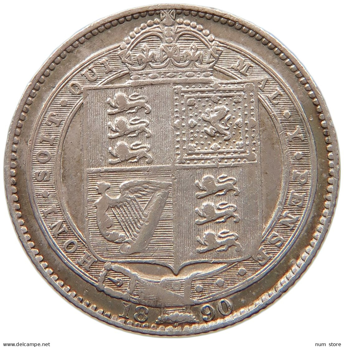 GREAT BRITAIN SHILLING 1890 Victoria 1837-1901 #s016 0279 - I. 1 Shilling