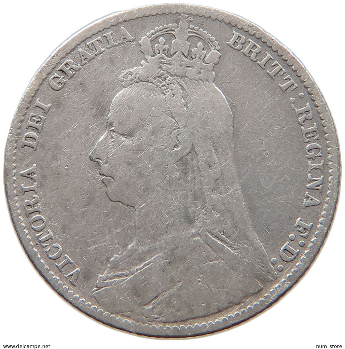 GREAT BRITAIN SHILLING 1890 Victoria 1837-1901 #c070 0363 - I. 1 Shilling