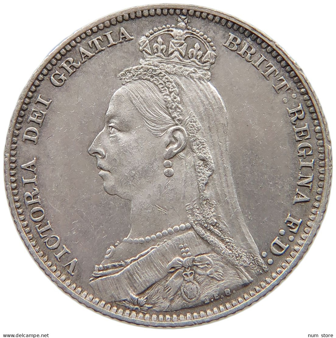 GREAT BRITAIN SHILLING 1889 Victoria 1837-1901 #t158 0365 - I. 1 Shilling