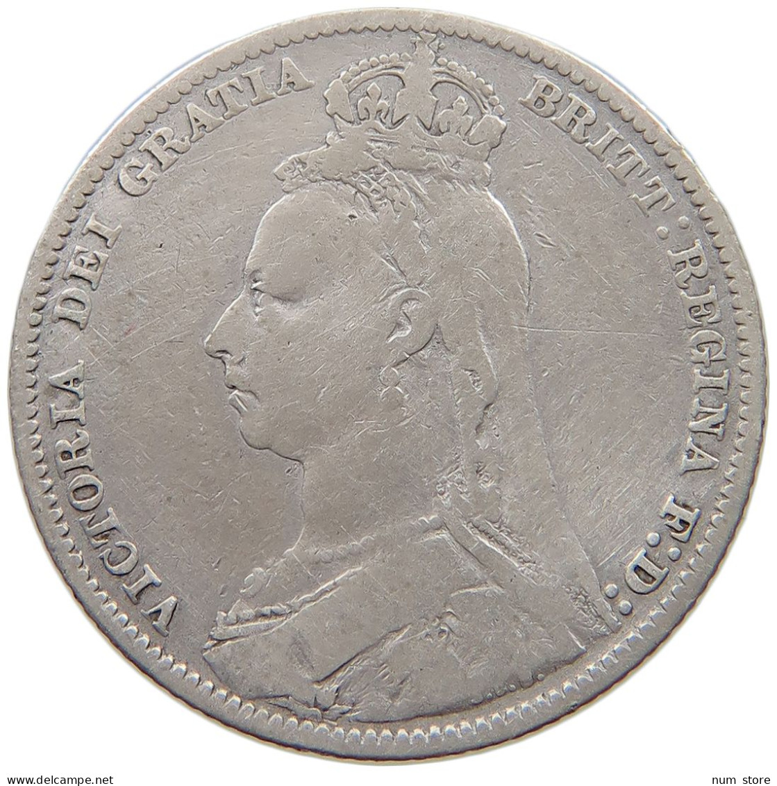 GREAT BRITAIN SHILLING 1889 Victoria 1837-1901 #c058 0155 - I. 1 Shilling