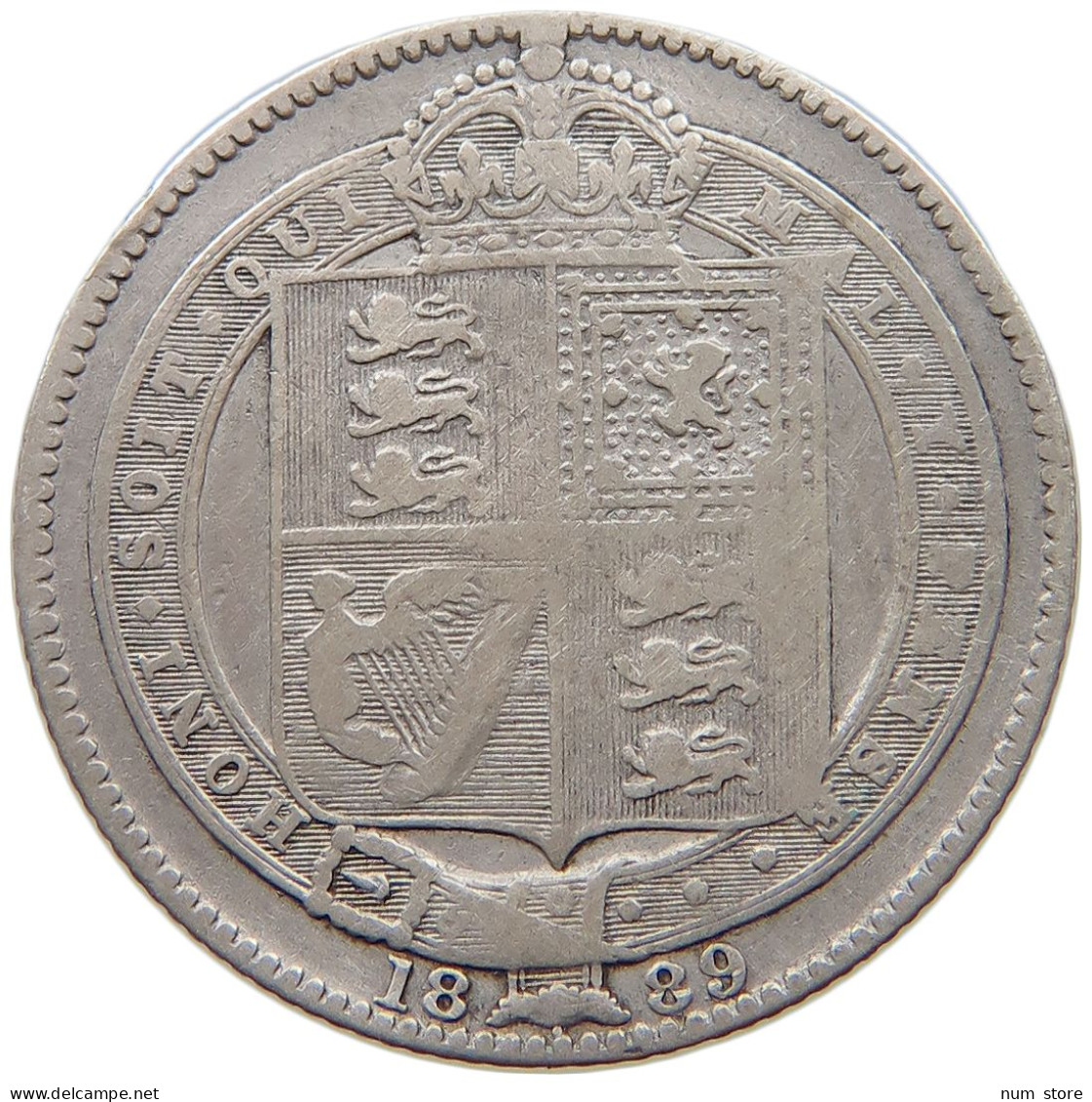 GREAT BRITAIN SHILLING 1889 Victoria 1837-1901 #c058 0155 - I. 1 Shilling