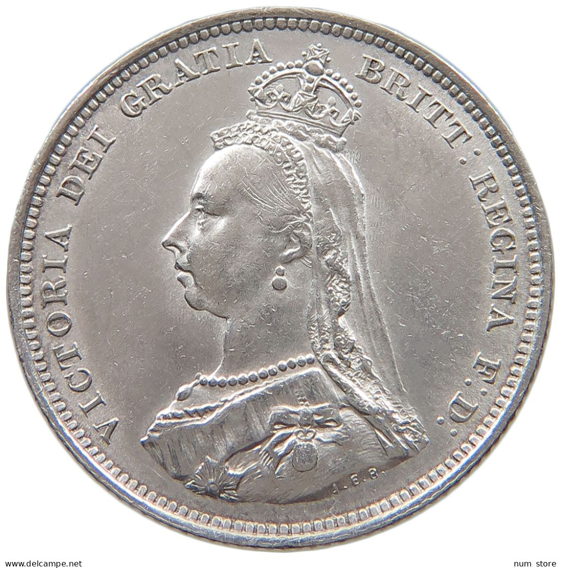 GREAT BRITAIN SHILLING 1887 Victoria 1837-1901 #t156 0023 - I. 1 Shilling