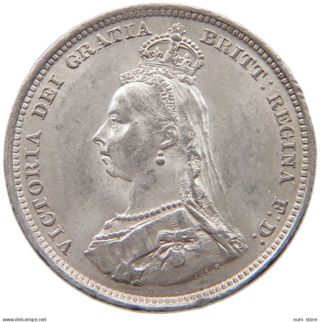 GREAT BRITAIN SHILLING 1887 Victoria 1837-1901 #t082 0113 - I. 1 Shilling