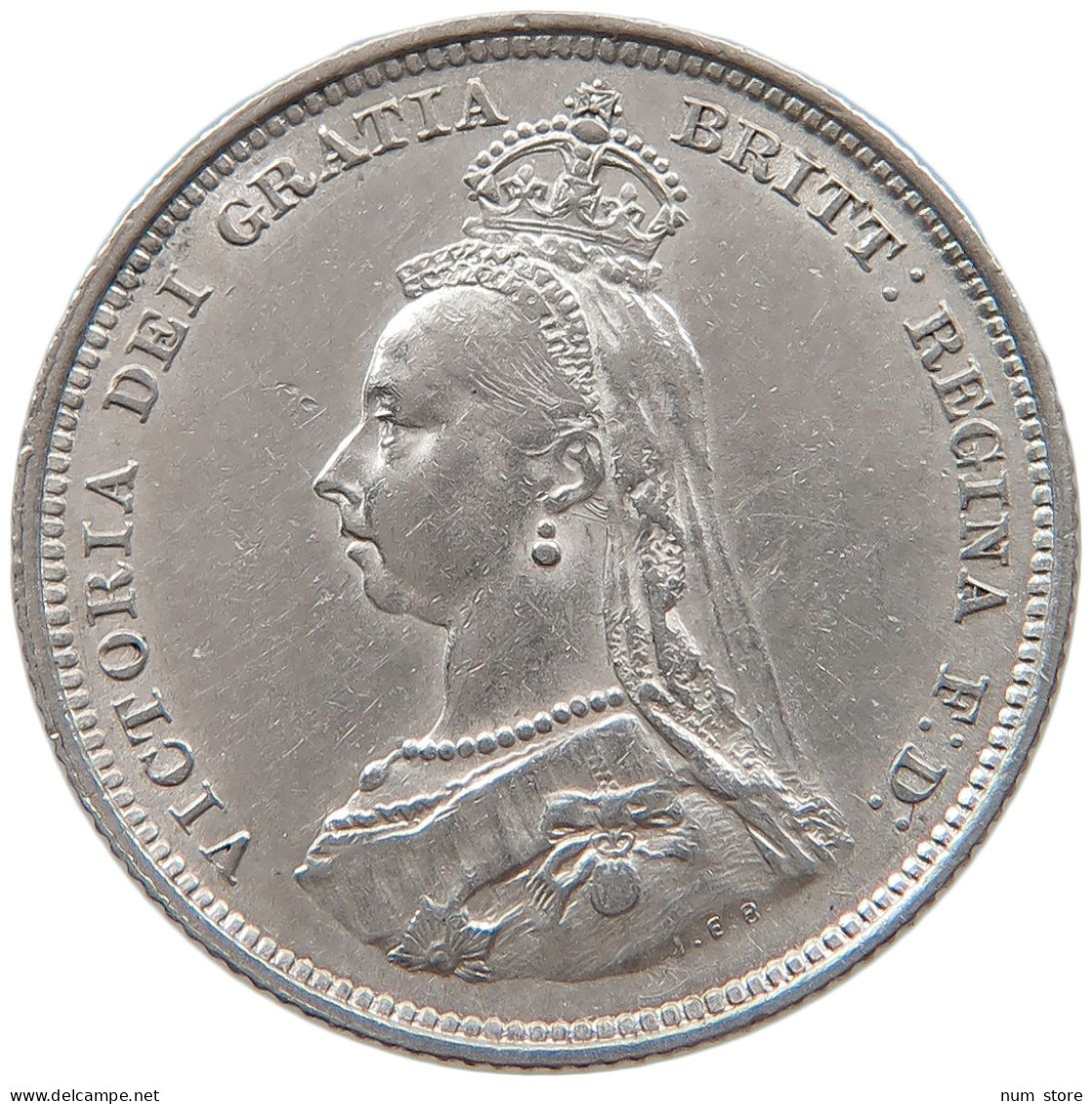 GREAT BRITAIN SHILLING 1887 Victoria 1837-1901 #t143 0555 - I. 1 Shilling