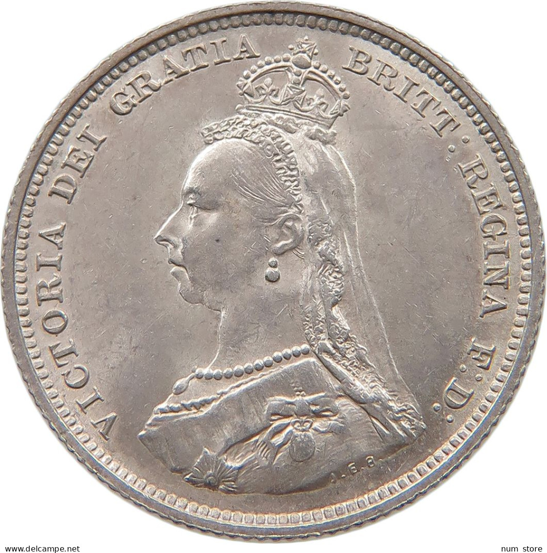 GREAT BRITAIN SHILLING 1887 Victoria 1837-1901 #t115 0325 - I. 1 Shilling
