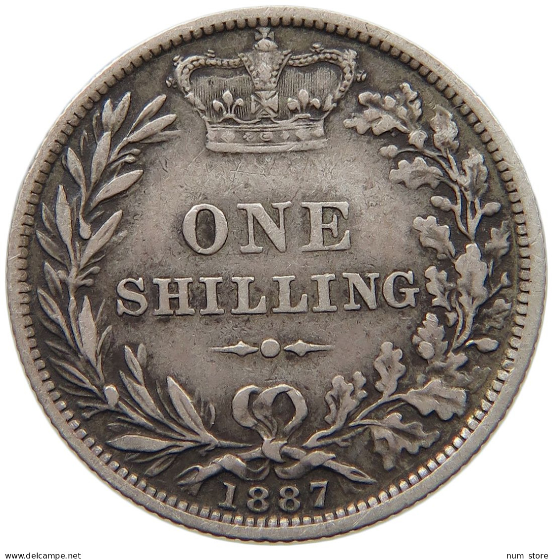 GREAT BRITAIN SHILLING 1887 Victoria 1837-1901 #t006 0169 - I. 1 Shilling