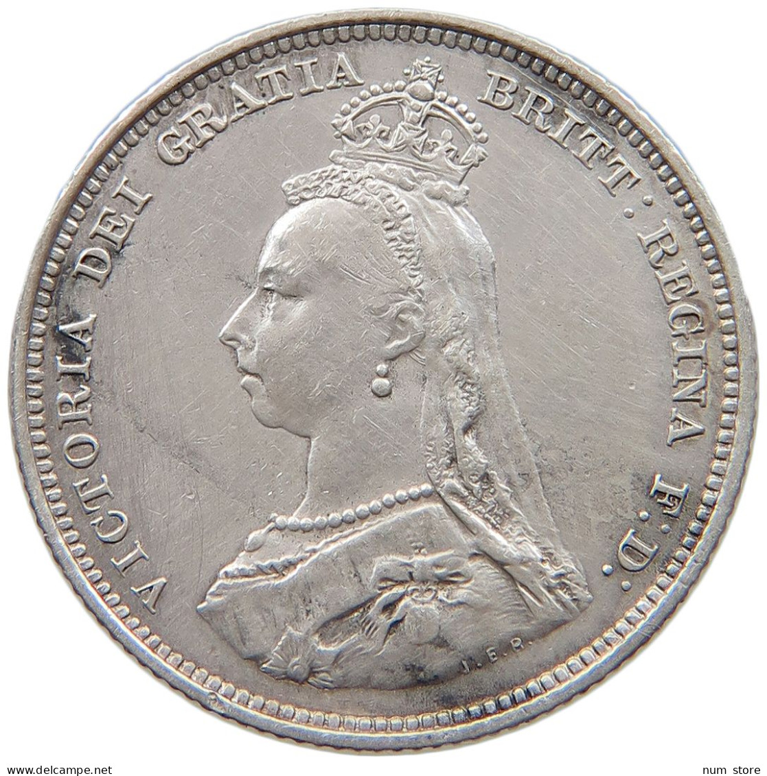 GREAT BRITAIN SHILLING 1887 Victoria 1837-1901 #t082 0115 - I. 1 Shilling