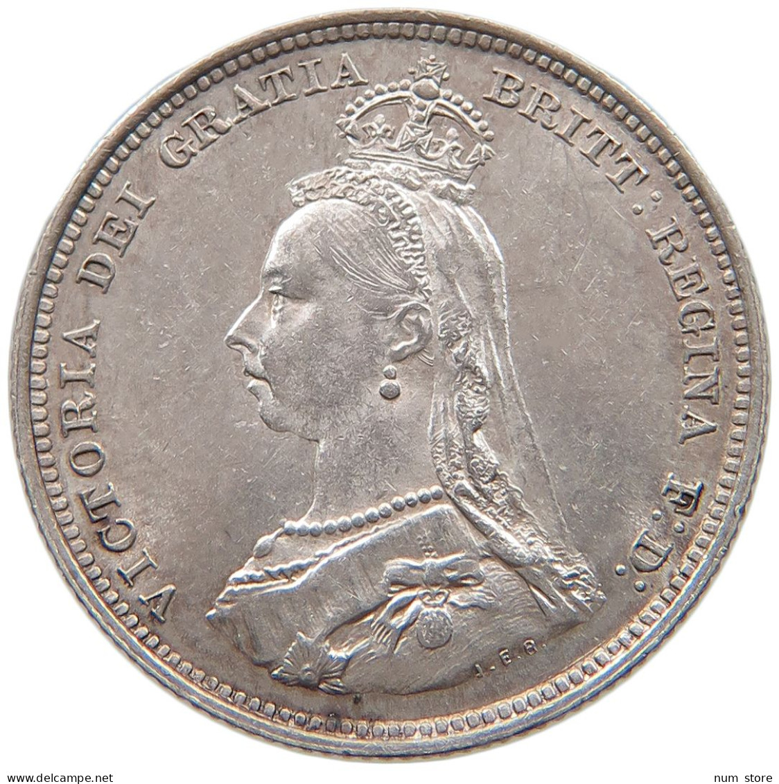 GREAT BRITAIN SHILLING 1887 Victoria 1837-1901 #t107 0339 - I. 1 Shilling