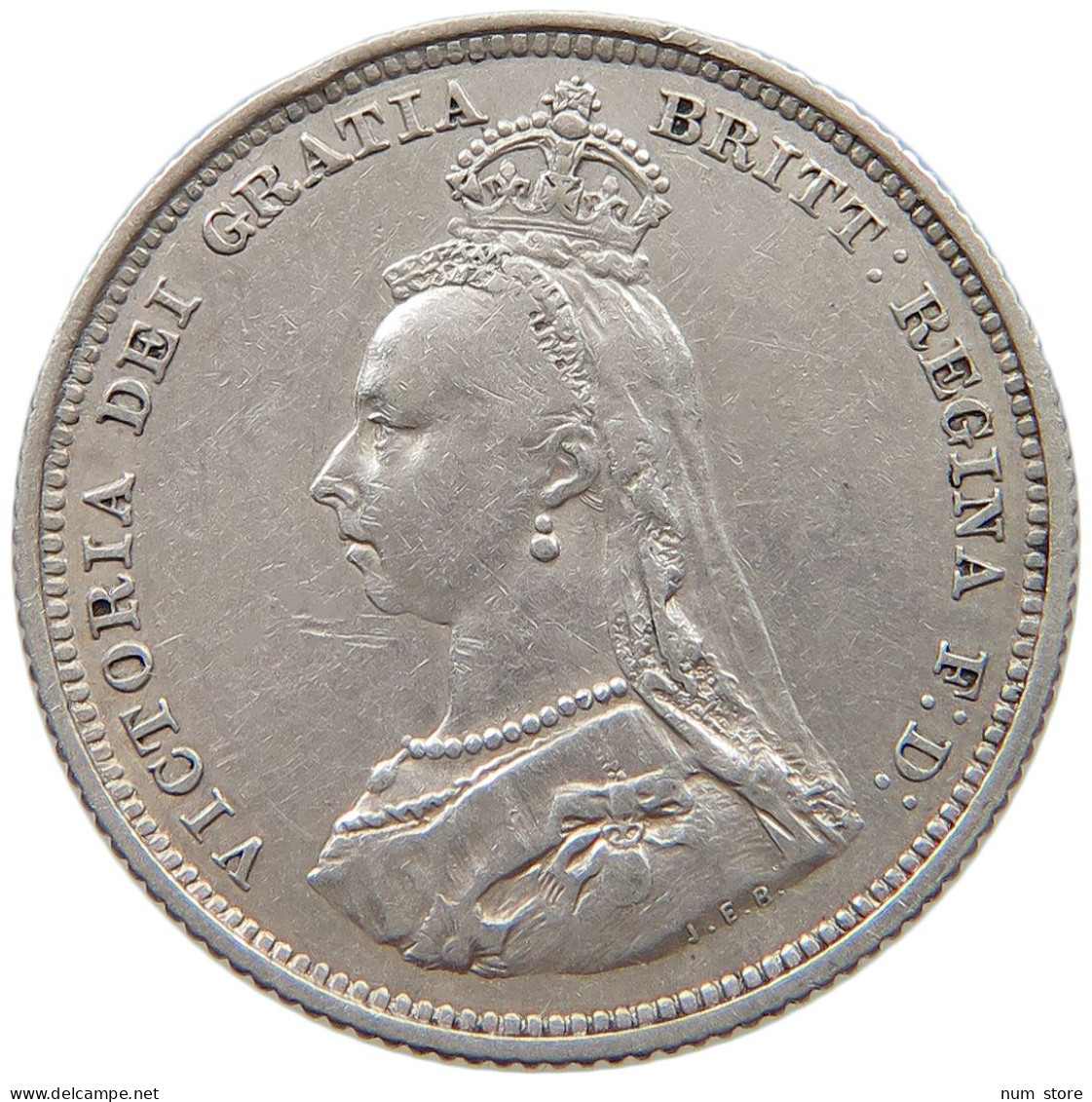 GREAT BRITAIN SHILLING 1887 Victoria 1837-1901 #t077 0303 - I. 1 Shilling