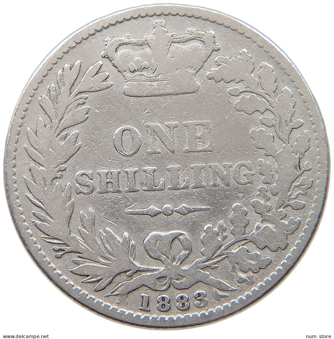 GREAT BRITAIN SHILLING 1883 Victoria 1837-1901 #t095 0289 - I. 1 Shilling