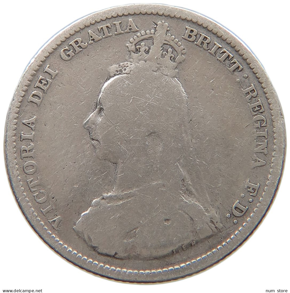 GREAT BRITAIN SHILLING 1887 Victoria 1837-1901 #a044 0847 - I. 1 Shilling