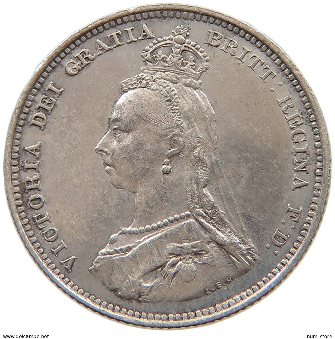 GREAT BRITAIN SHILLING 1887 Victoria 1837-1901 #c053 0041 - I. 1 Shilling