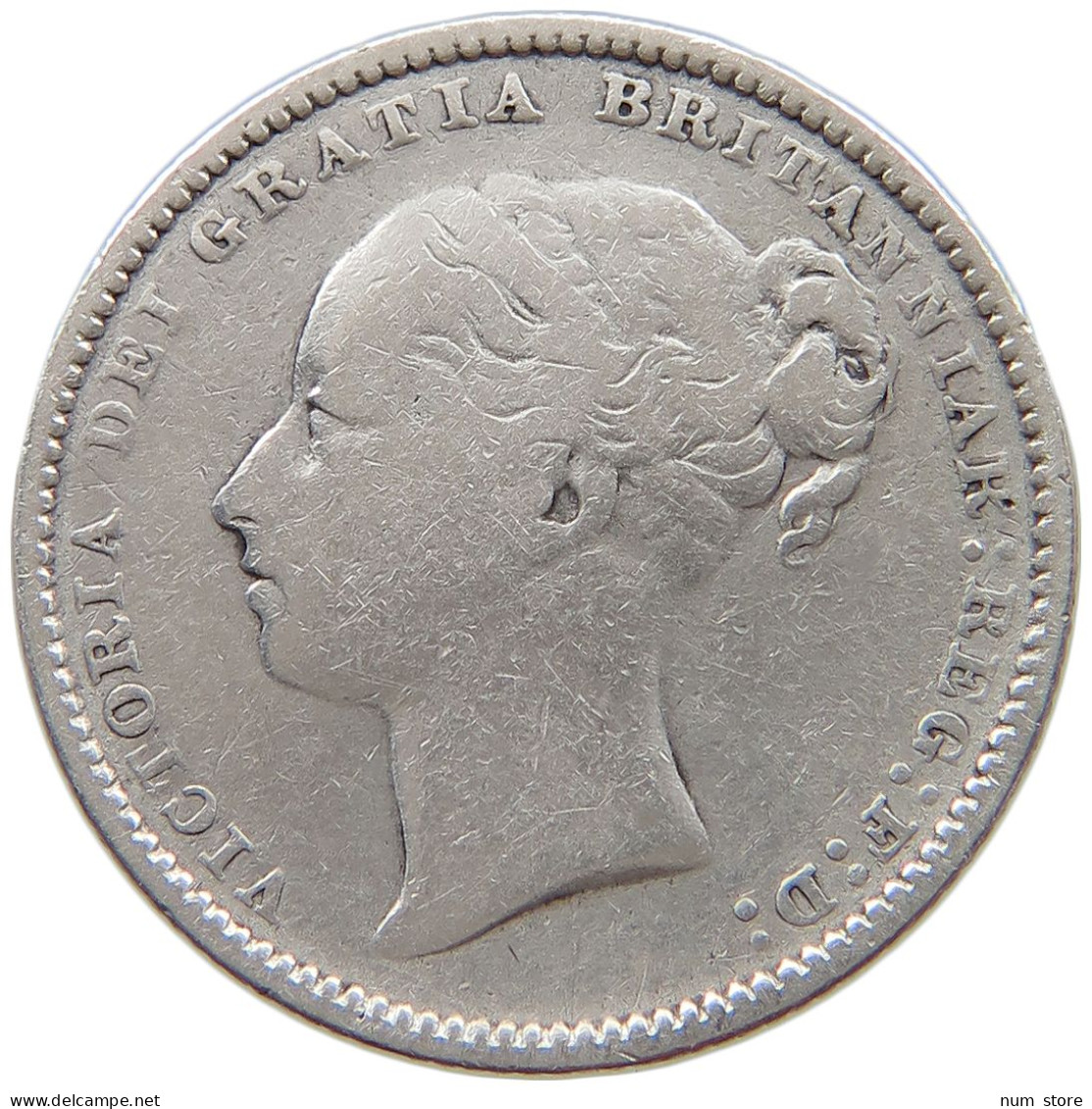 GREAT BRITAIN SHILLING 1883 Victoria 1837-1901 #t148 0339 - I. 1 Shilling