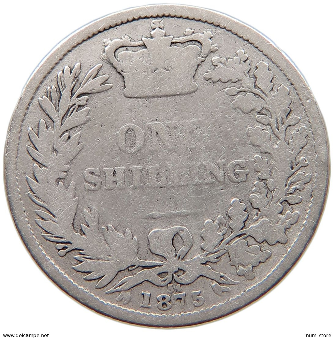 GREAT BRITAIN SHILLING 1875 Victoria 1837-1901 #c070 0353 - I. 1 Shilling