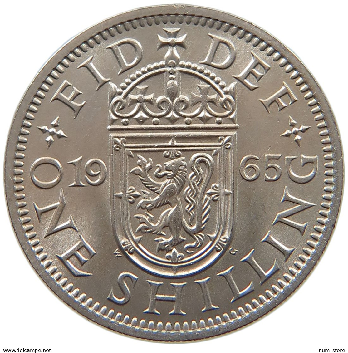 GREAT BRITAIN SHILLLING 1965 Elisabeth II. (1952-) #s064 0499 - I. 1 Shilling