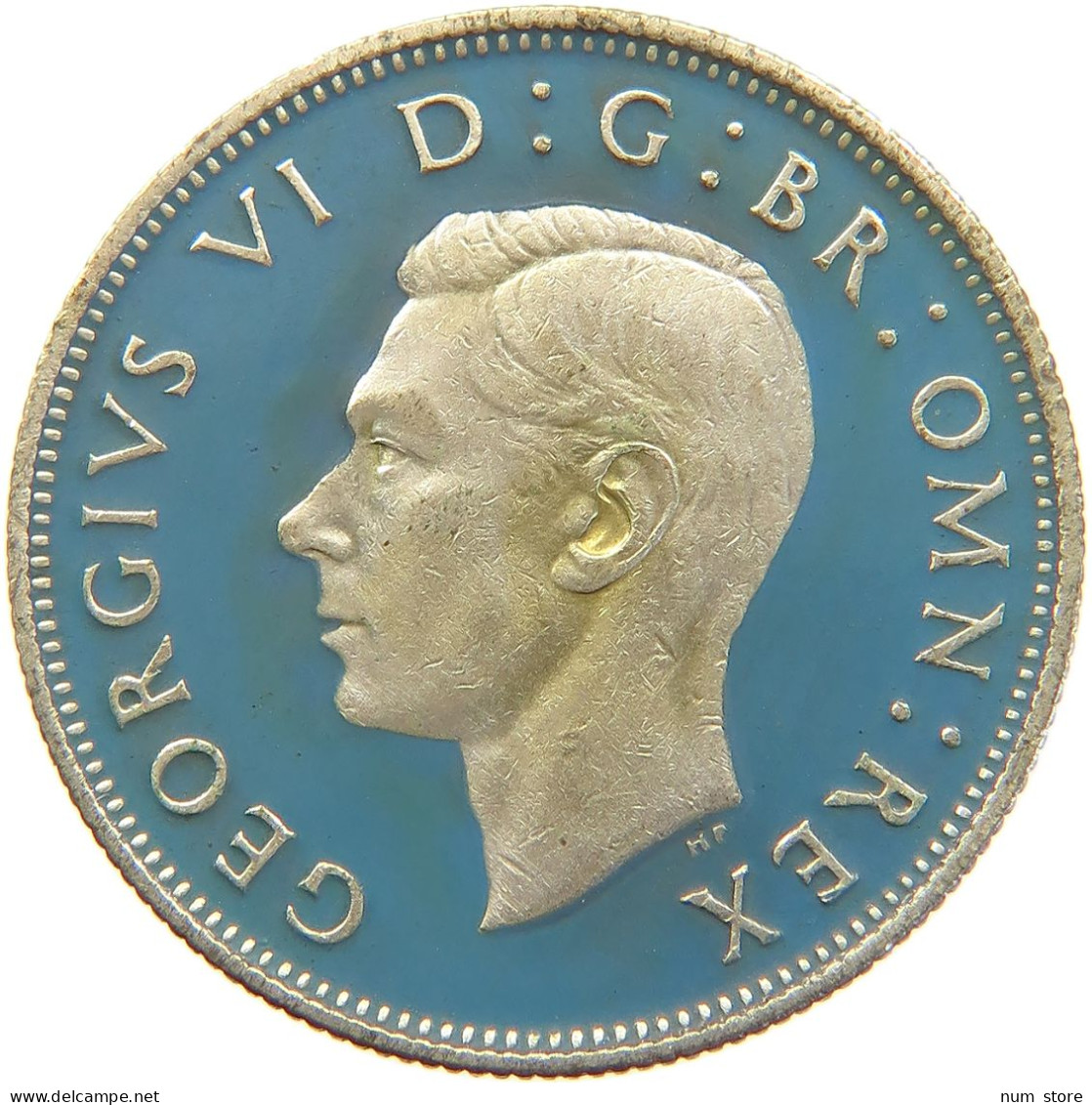 GREAT BRITAIN TWO SHILLINGS 1937 George VI. (1936-1952) ENAMELED #s010 0331 - J. 1 Florin / 2 Shillings