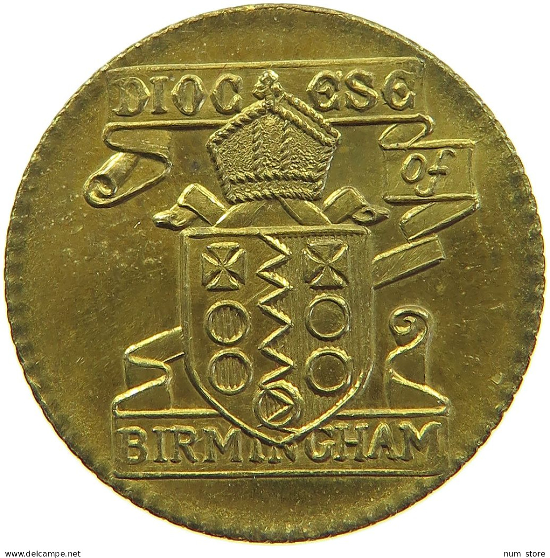 GREAT BRITAIN TOKEN SIXPENCE 1928 George V. (1910-1936) CATHEDRAL BAZAAR TOKEN BIRMINGHAM #c054 0403 - Autres & Non Classés