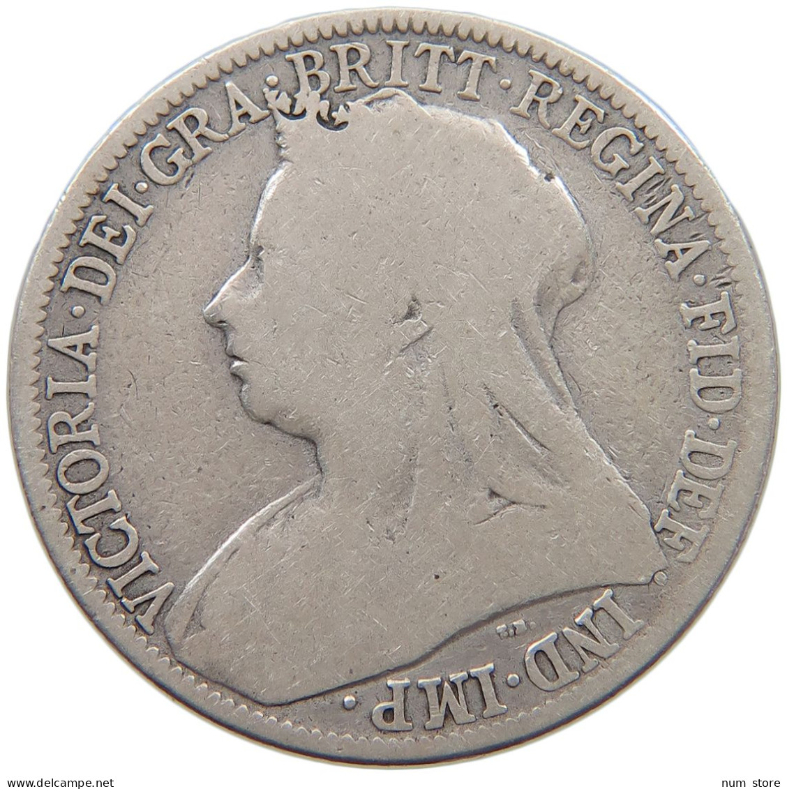 GREAT BRITAIN TWO SHILLINGS 1896 Victoria 1837-1901 #c001 0003 - J. 1 Florin / 2 Schilling