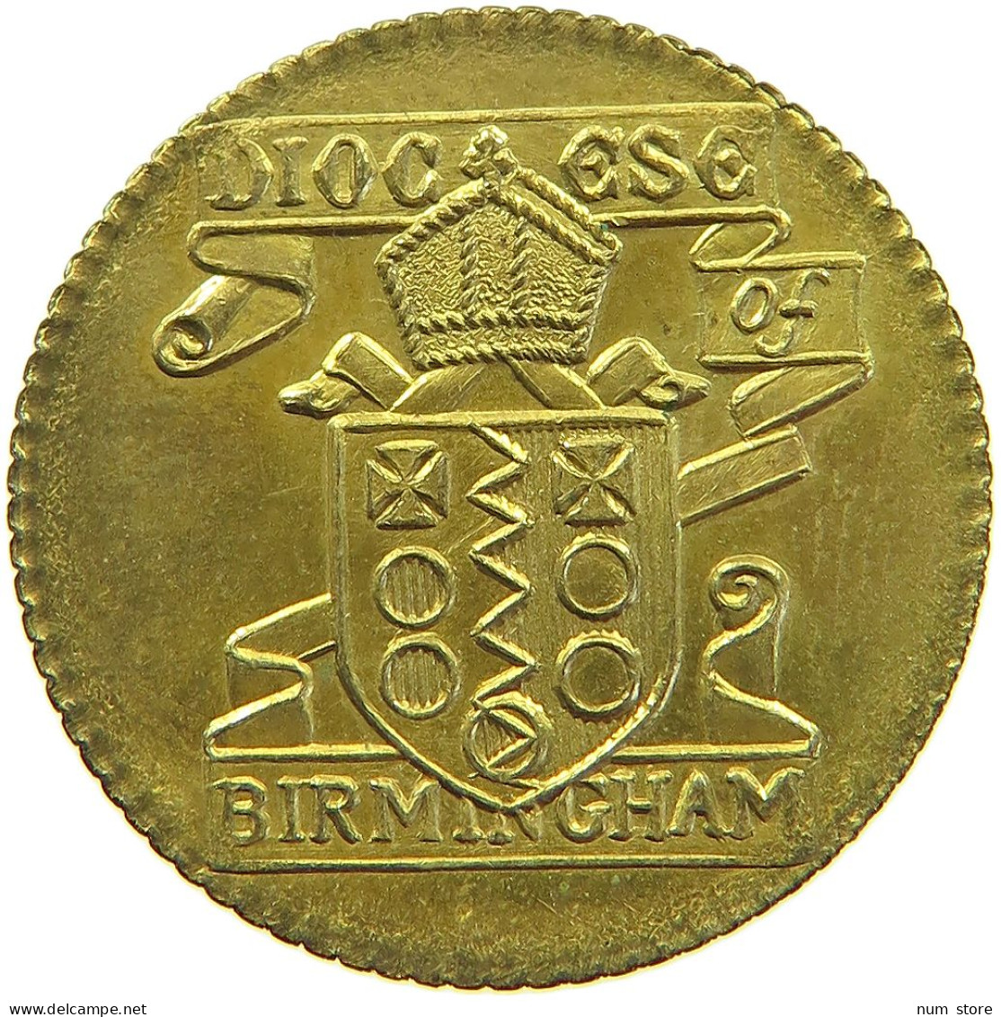 GREAT BRITAIN TOKEN SIXPENCE 1928 George V. (1910-1936) CATHEDRAL BAZAAR TOKEN BIRMINGHAM #c054 0355 - Autres & Non Classés