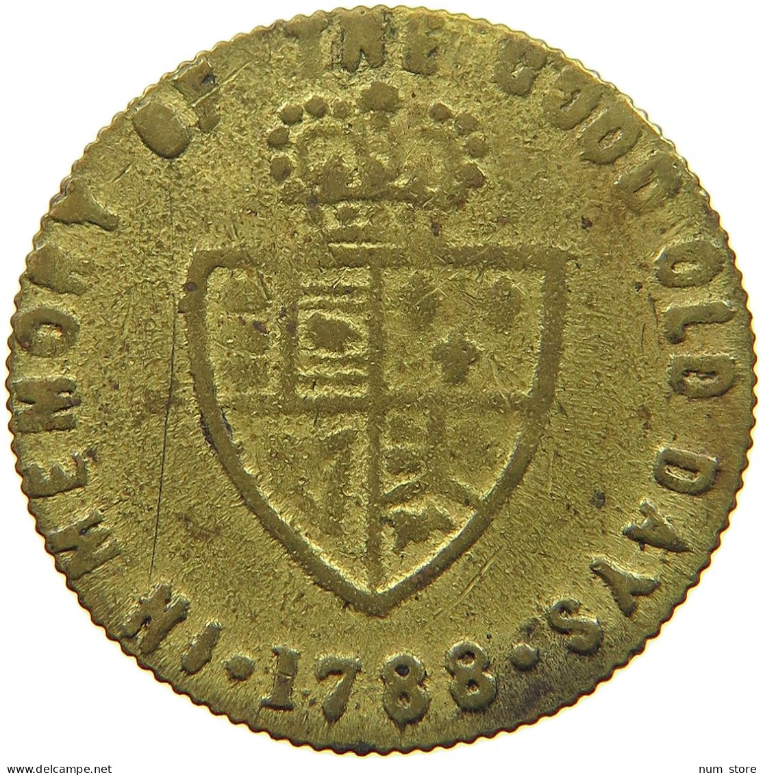 GREAT BRITAIN TOKEN 1788 GEORGE III. 1760-1820 #a048 0219 - Andere & Zonder Classificatie