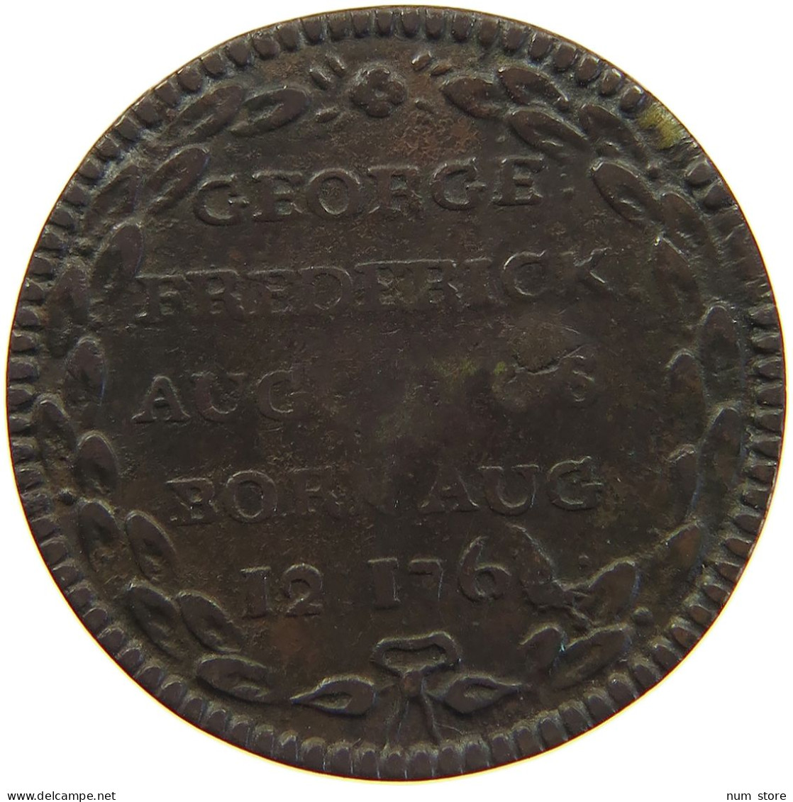 GREAT BRITAIN TOKEN 1762 GEORGE III. 1760-1820 GEORGE FREDERICK TOKEN #c051 0367 - Otros & Sin Clasificación