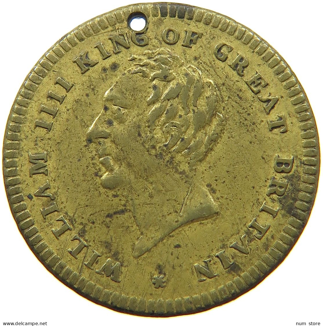 GREAT BRITAIN TOKEN 1765 - 1830 WILLIAM IV. (1830-1837) #a033 0865 - Andere & Zonder Classificatie