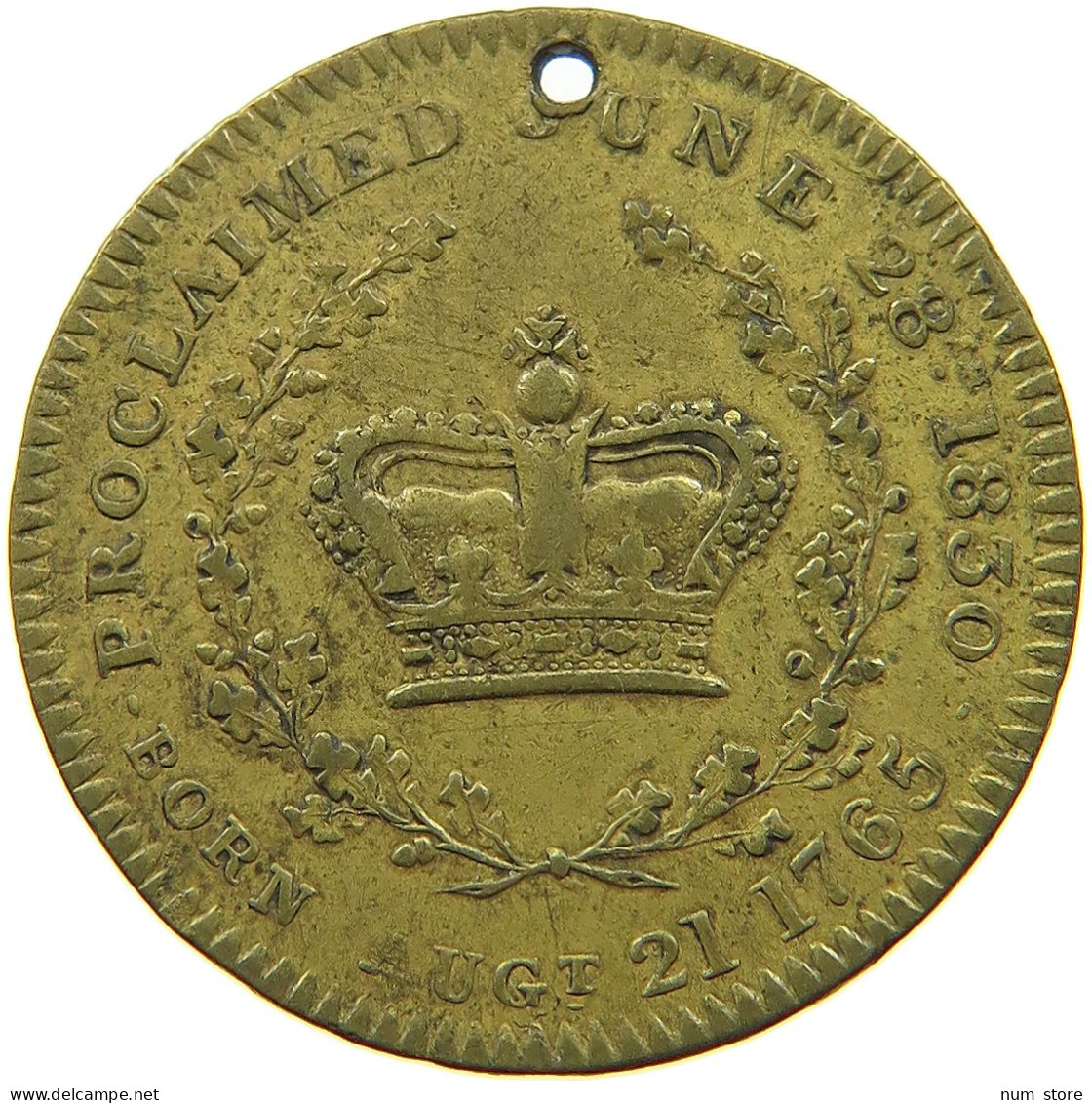 GREAT BRITAIN TOKEN 1765 - 1830 WILLIAM IV. (1830-1837) #a033 0865 - Sonstige & Ohne Zuordnung