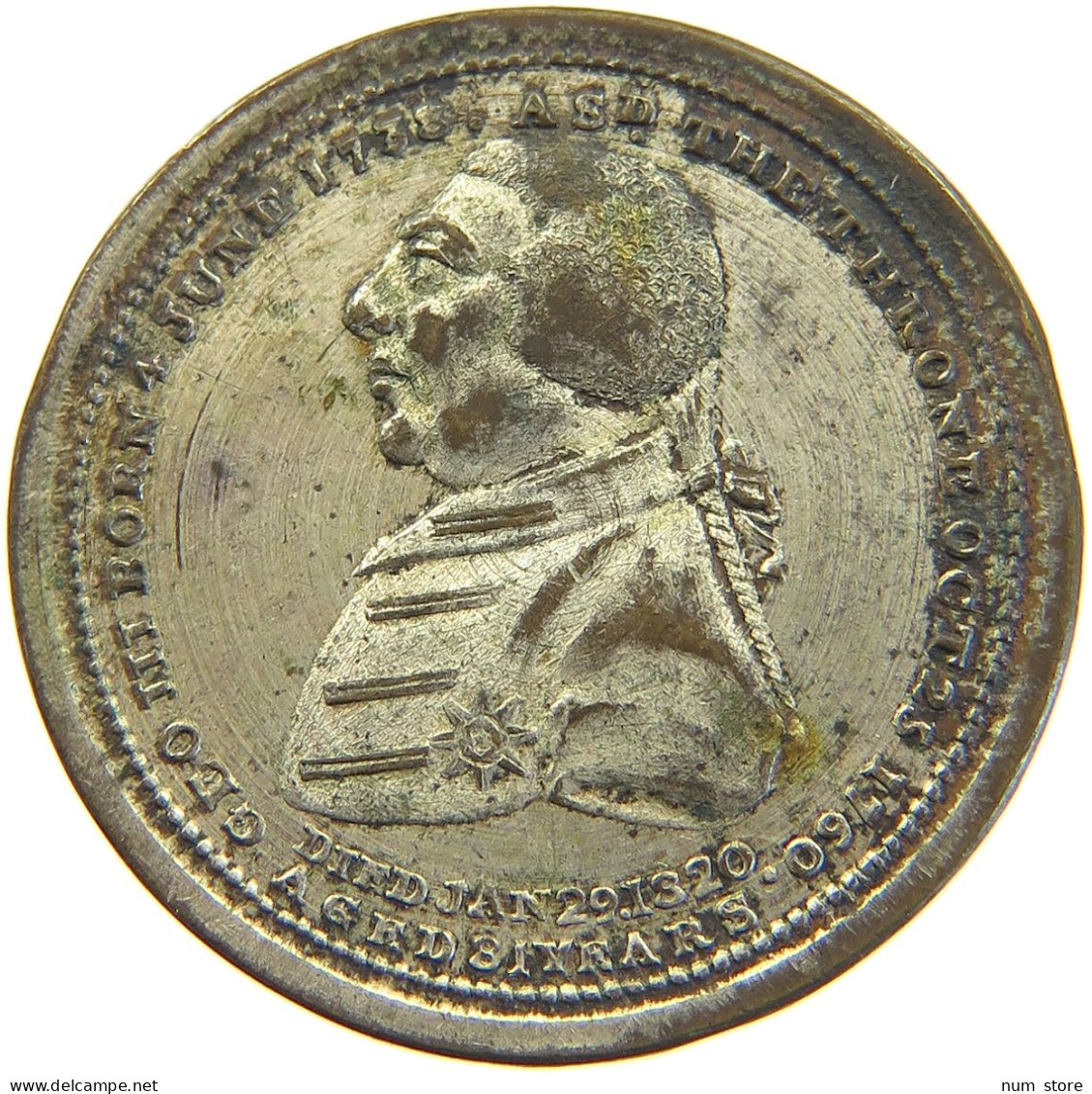 GREAT BRITAIN TOKEN 1738-1820 GEORGE III. 1760-1820 #c045 0117 - Andere & Zonder Classificatie