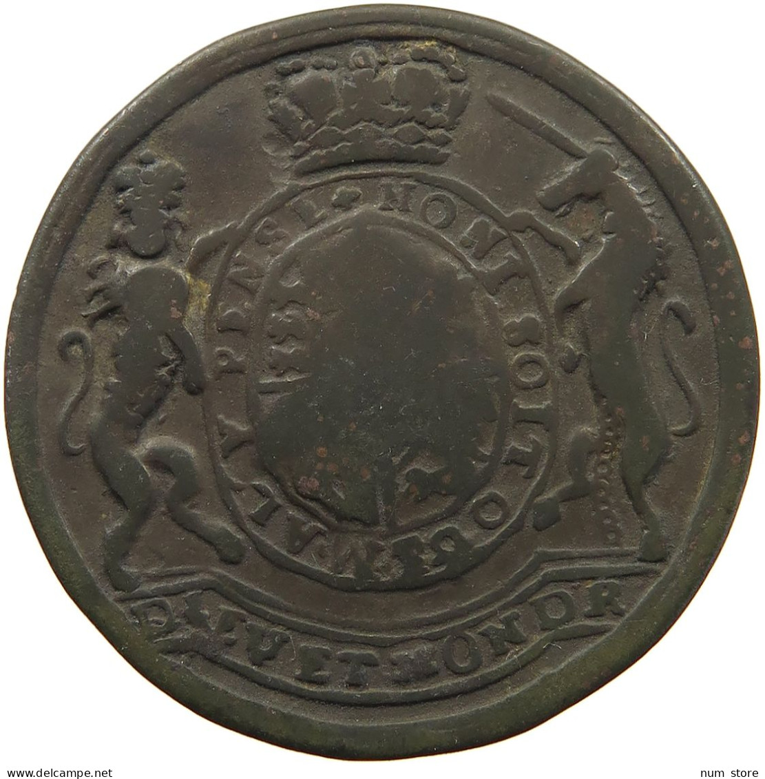 GREAT BRITAIN TOKEN 1761 GEORGE III. 1760-1820 TOKEN CHARLOTTE #c048 0001 - Andere & Zonder Classificatie