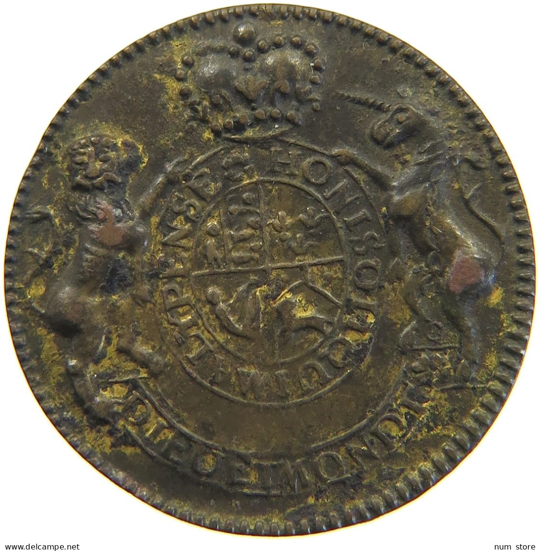 GREAT BRITAIN TOKEN 1761 GEORGE III. 1760-1820 CHARLOTTE TOKEN #c045 0121 - Other & Unclassified