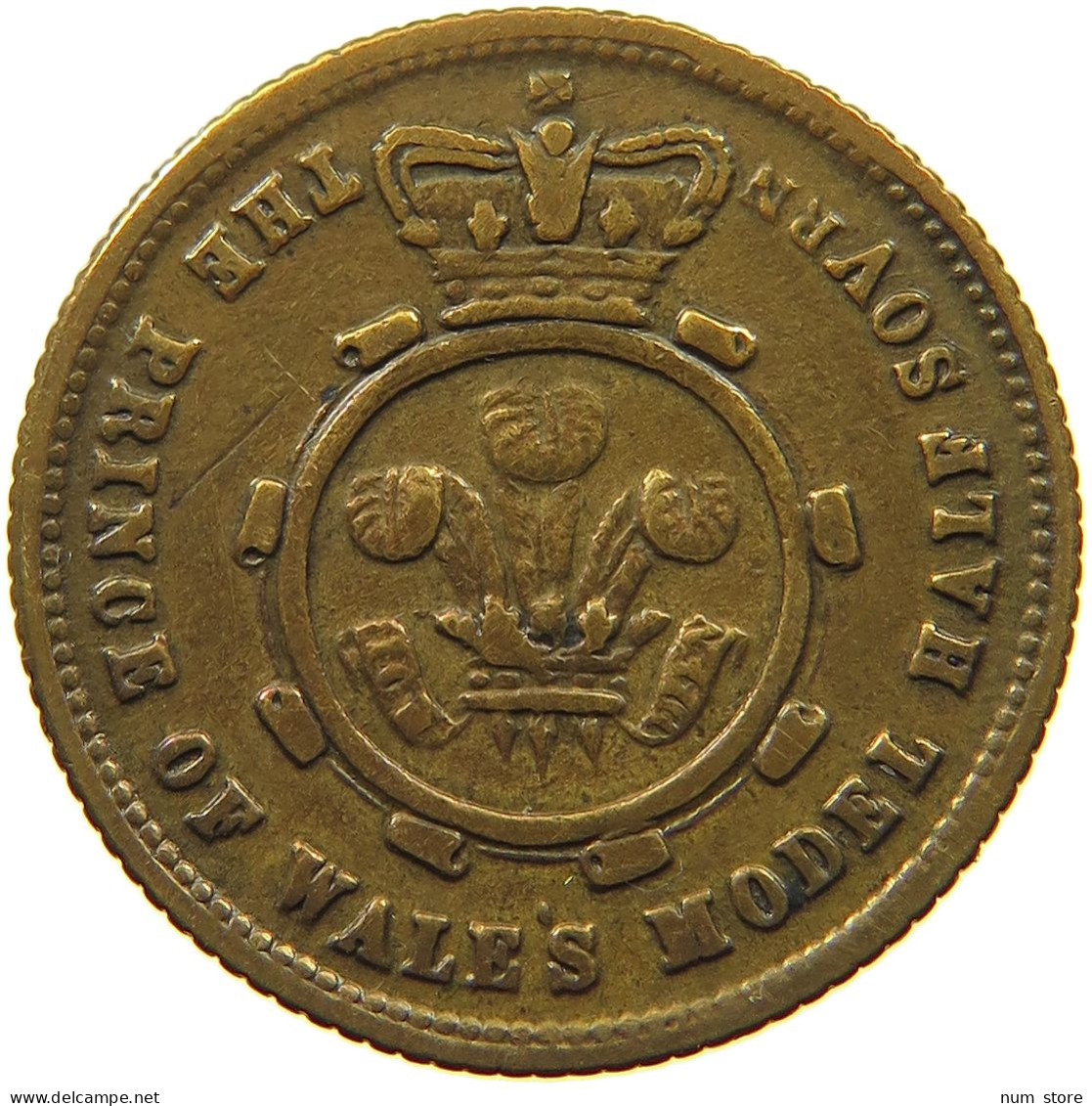 GREAT BRITAIN TOKEN  Victoria 1837-1901 PRINCE OF WALES VICTORIA #s035 0673 - Otros & Sin Clasificación