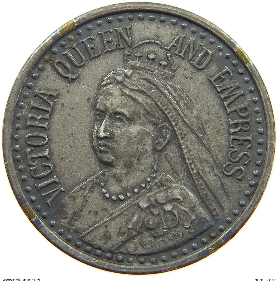 GREAT BRITAIN TOKEN  Victoria 1837-1901 VICTORIA QUEEN AND EMPRESS #a086 0471 - Sonstige & Ohne Zuordnung