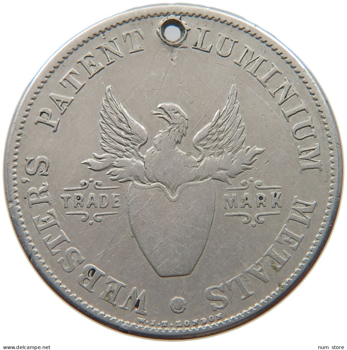 GREAT BRITAIN TOKEN  TOKEN WEBSTERS PATENT ALUMINIUM METALS #t098 0339 - Other & Unclassified