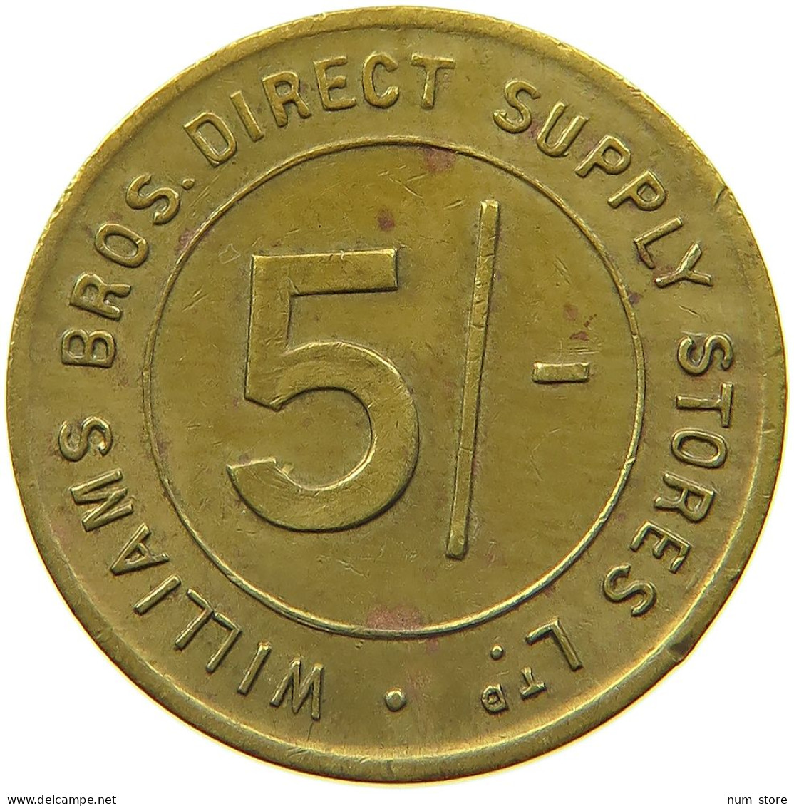 GREAT BRITAIN TOKEN  TOKEN WILLIAMS BROS DIRECT SUPPLY STORES #a019 0967 - Other & Unclassified