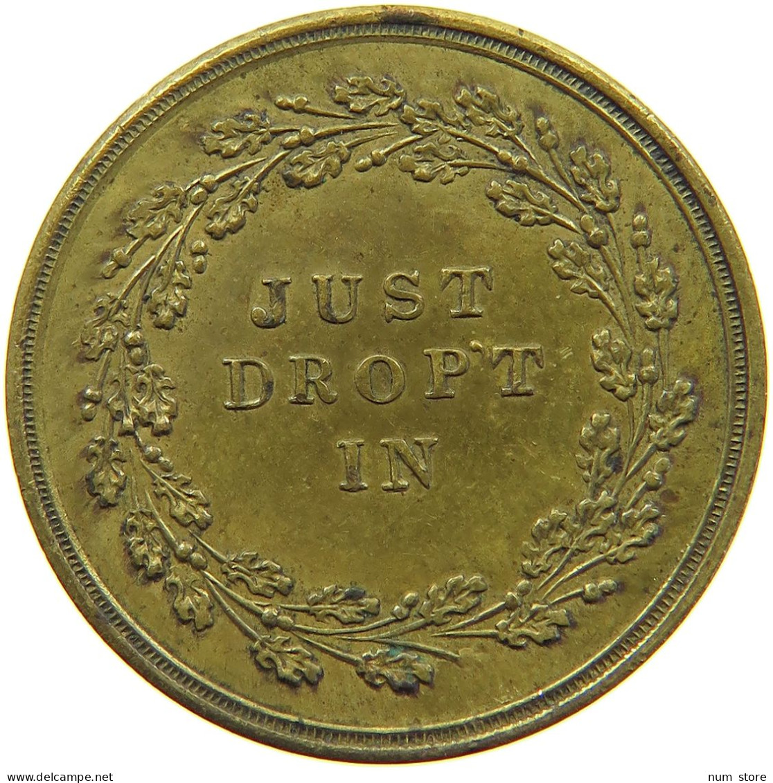 GREAT BRITAIN TOKEN  TOKEN SATIRIQUE HOPE I DON T INTRUDE #s009 0067 - Altri & Non Classificati